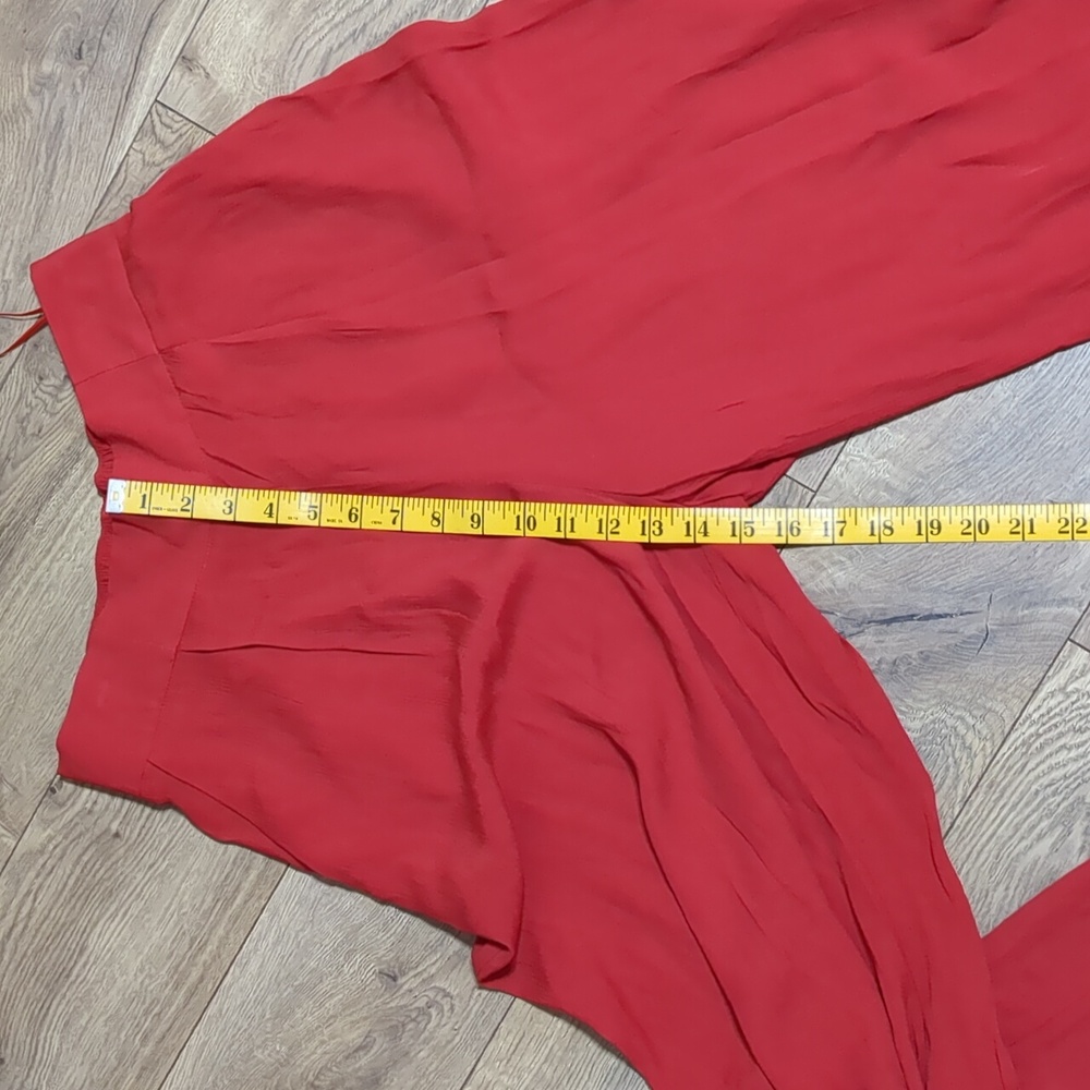 Free People Gia Set- 2 piece Red Jumpsuit Size Small - Picture 7 of 14